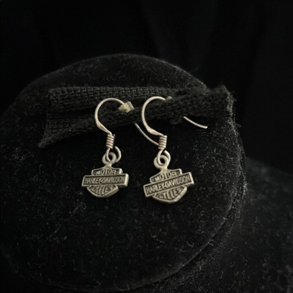 Harley-Davidson Silver Earrings - Picture 2 of 2